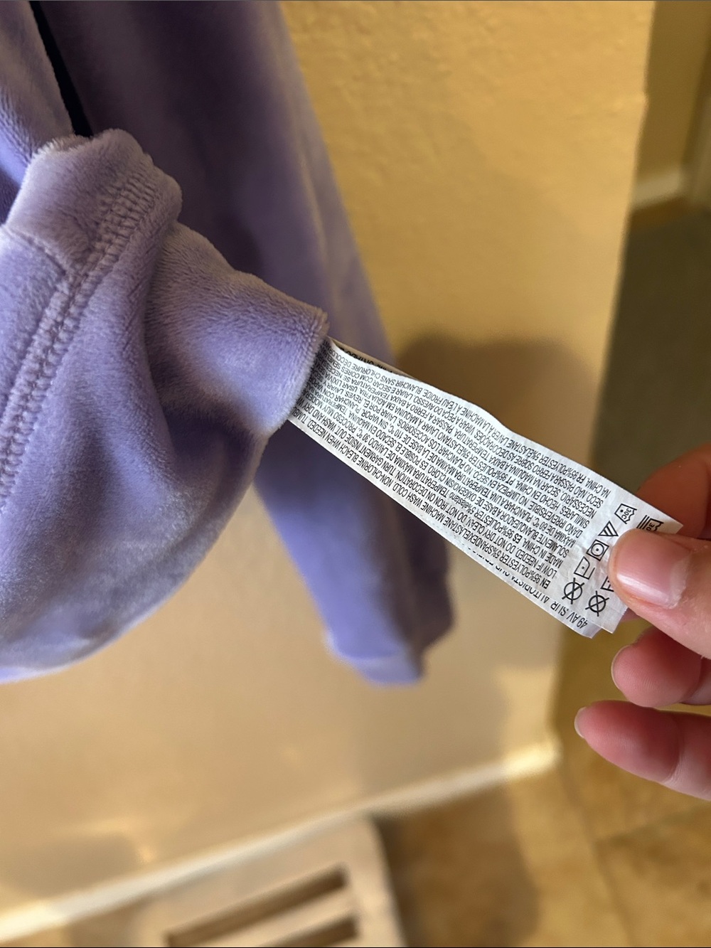 Juicy Couture x Forever 21 Cropped Velour Zip Hoodie Purple Rhinestone M - Picture 5 of 5